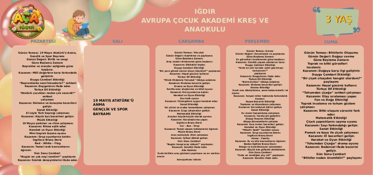Iğdır Kreş, Iğdır Anaokulu