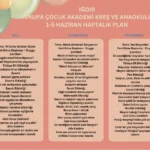 ığdır kreş, ığdır anaokulu, okul öncesi eğitim