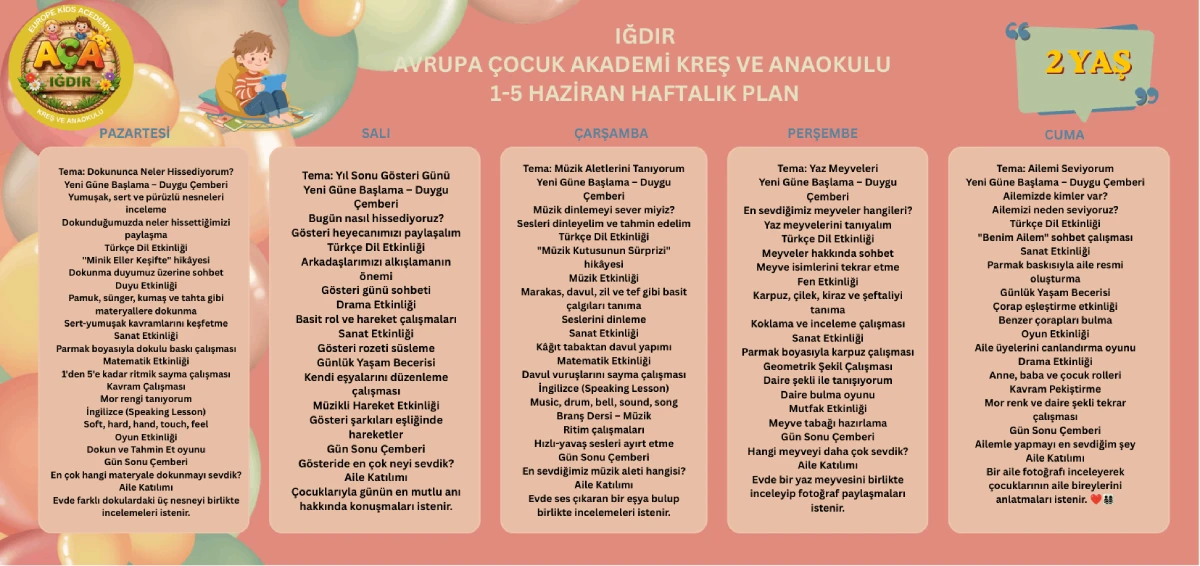 ığdır kreş, ığdır anaokulu, okul öncesi eğitim