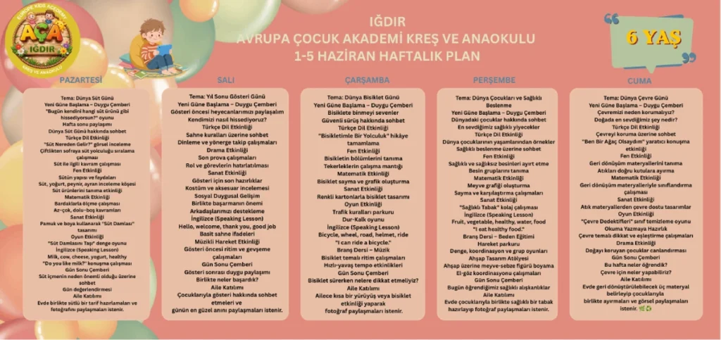 ığdır kreş, ığdır anaokulu, okul öncesi eğitim