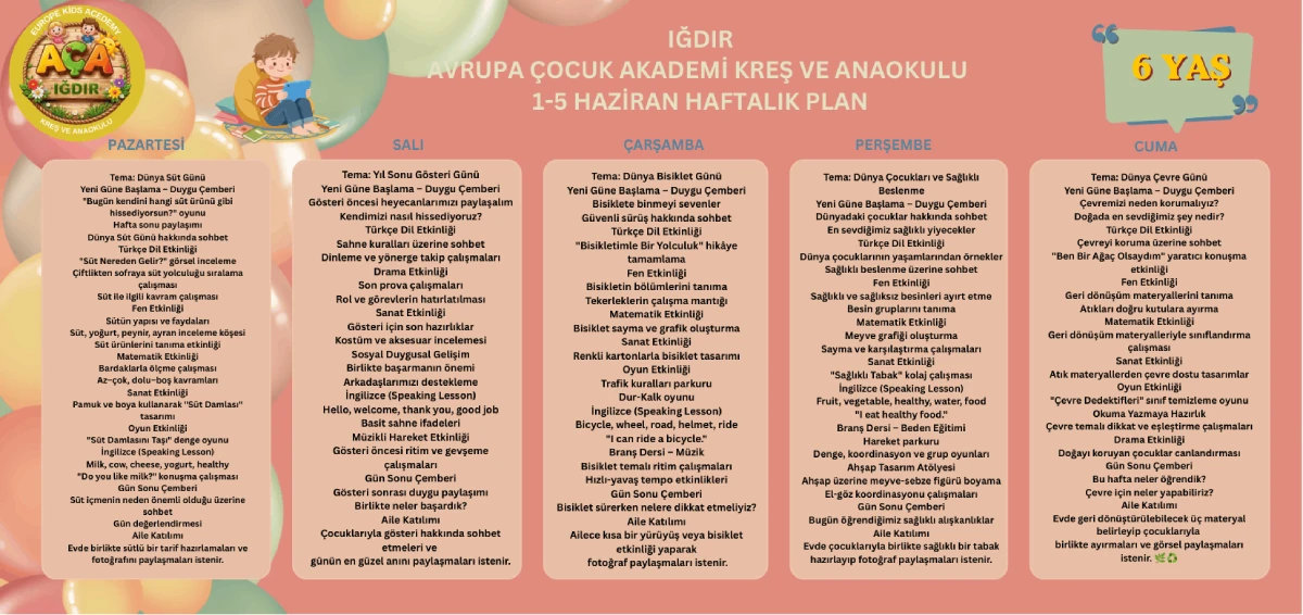 ığdır kreş, ığdır anaokulu, okul öncesi eğitim